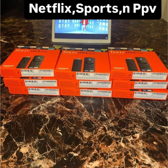 Amazon Fire TV Stick with Alexa Remote - Orange Packaging